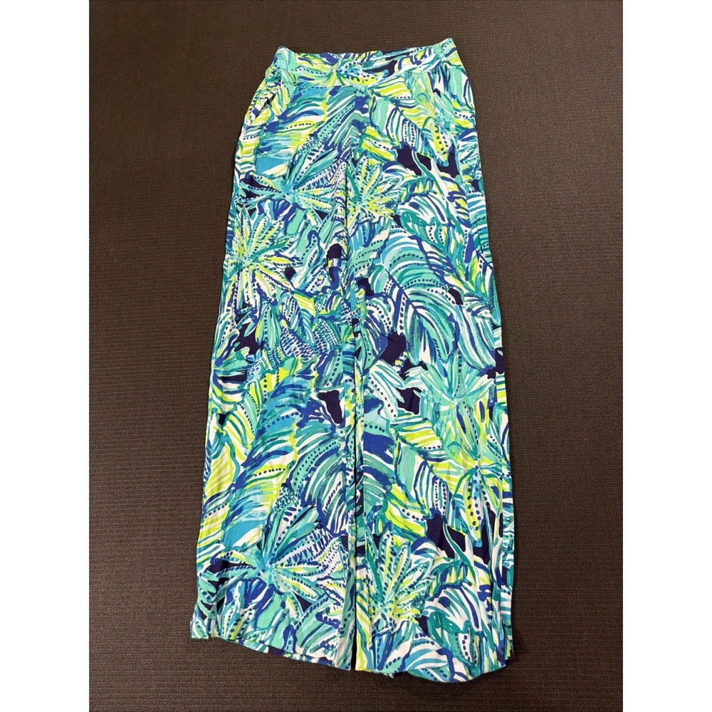 Lilly Pulitzer XS Bal‎ Harbour Palazzo Pants Blue Grotto